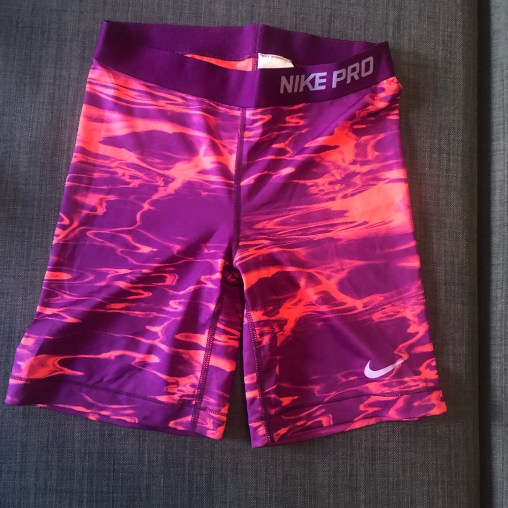 Nike Pro 5” Marble Compression Shorts, Size Small